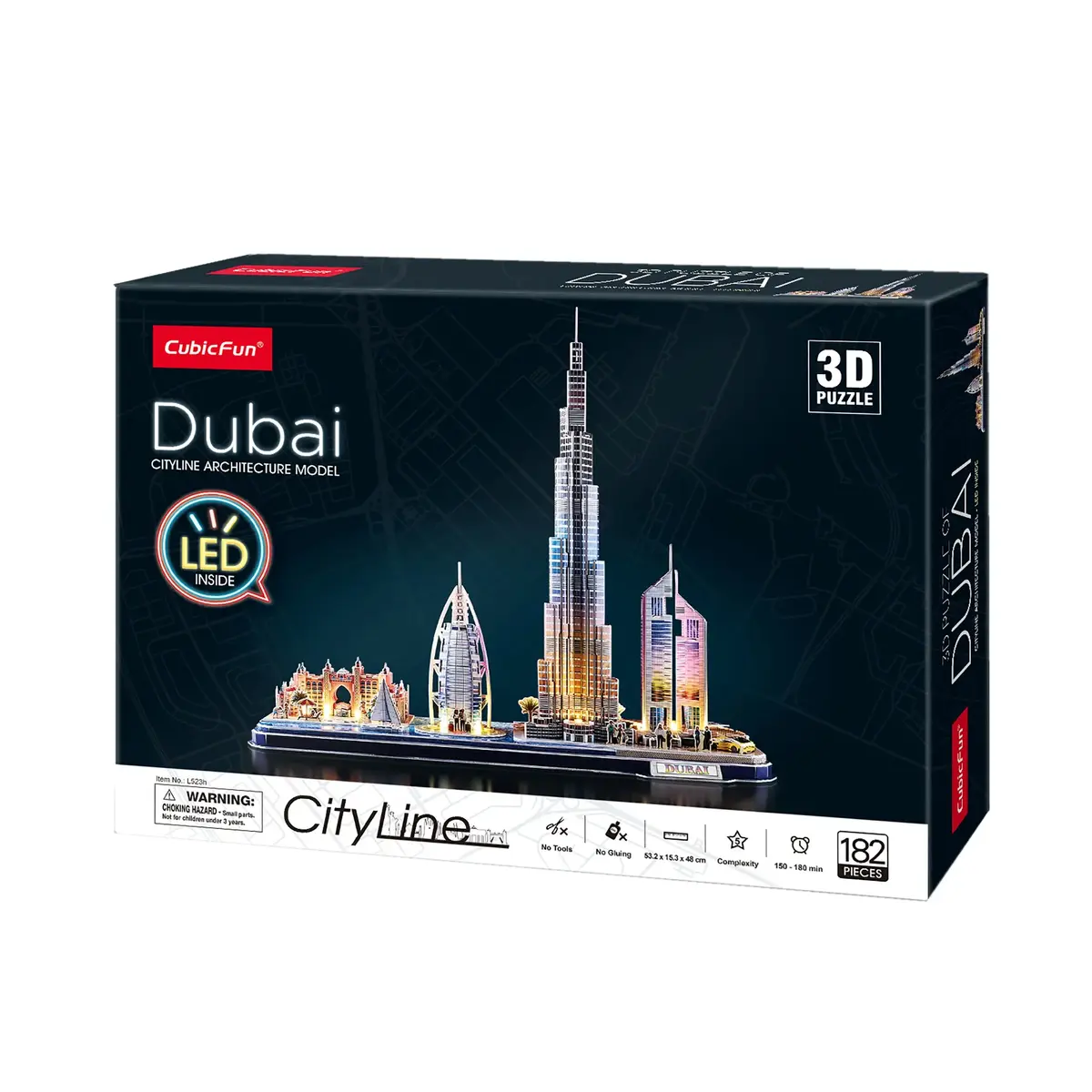 3D-пазл CubicFun City Line Dubai LED Photo 5