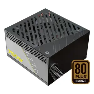 Barošanas bloks AZZA PSAZ-750W 750 W 20+4 pin ATX 80 PLUS Bronze melns, ne-modulārs