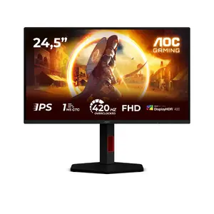 Dators monitors AOC G4 25G4KUR 24,5" (62,2 cm) Full HD 1920x1080 Fast IPS 1 ms USB 3.2 Gen 1 VESA melns/sarkans