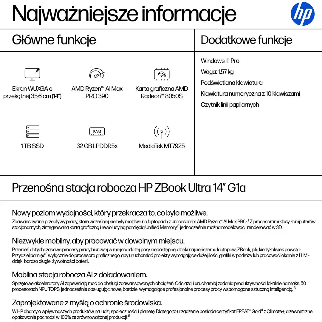 HP ZBook Ultra 14 G1a Ryzen AI MAX PRO 390 workstation Photo 4