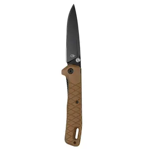 Folding knife Gerber Zilch — compact pocket slip-joint knife, smooth steel blade, bronze, length 183 mm