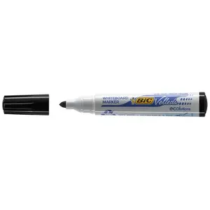 Маркер для белой доски BIC Velleda ECOlutions 1701, чёрный, упаковка 12 шт., корпус PVC