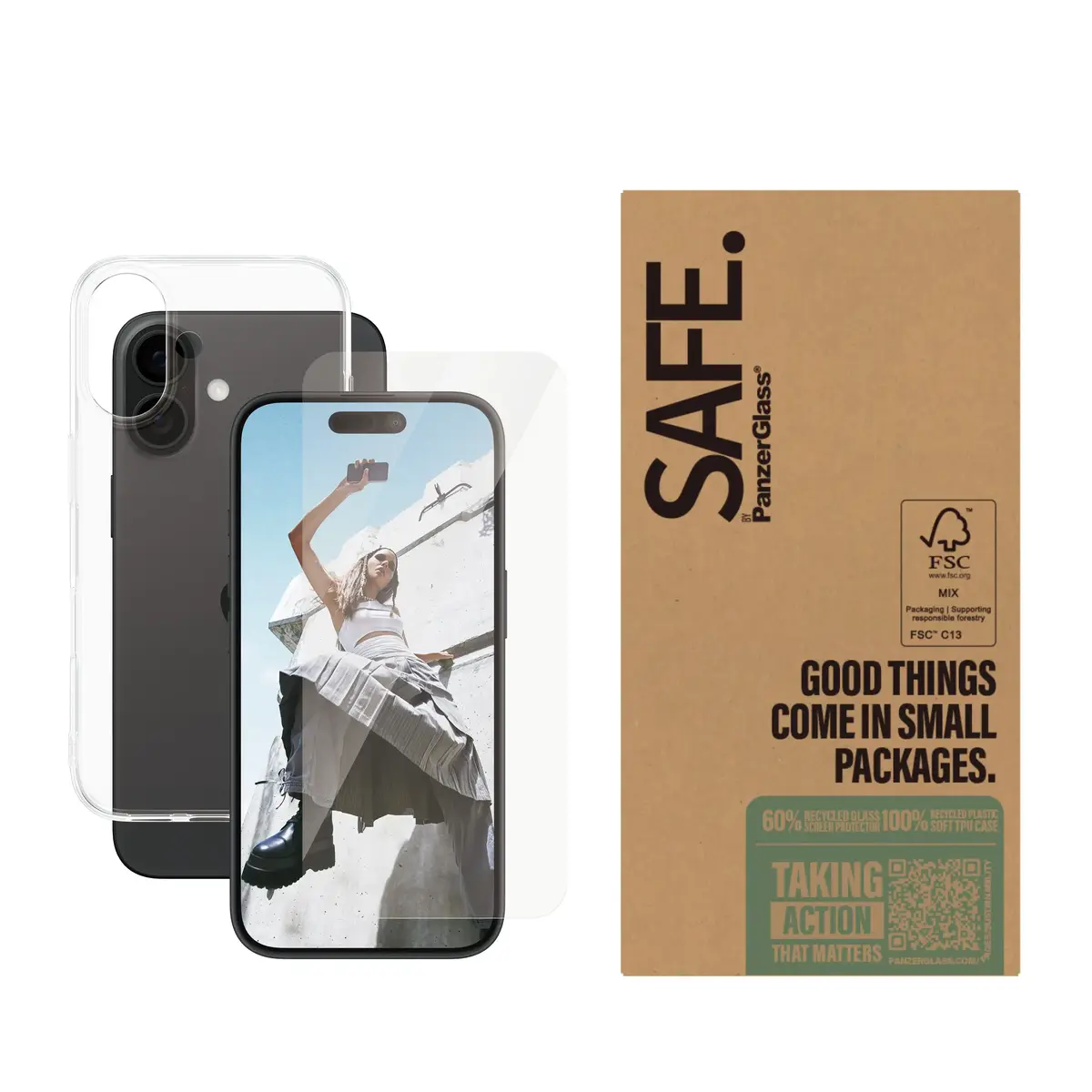 PanzerGlass SAFE. by ® iPhone 16 screen protector bundle Photo 2