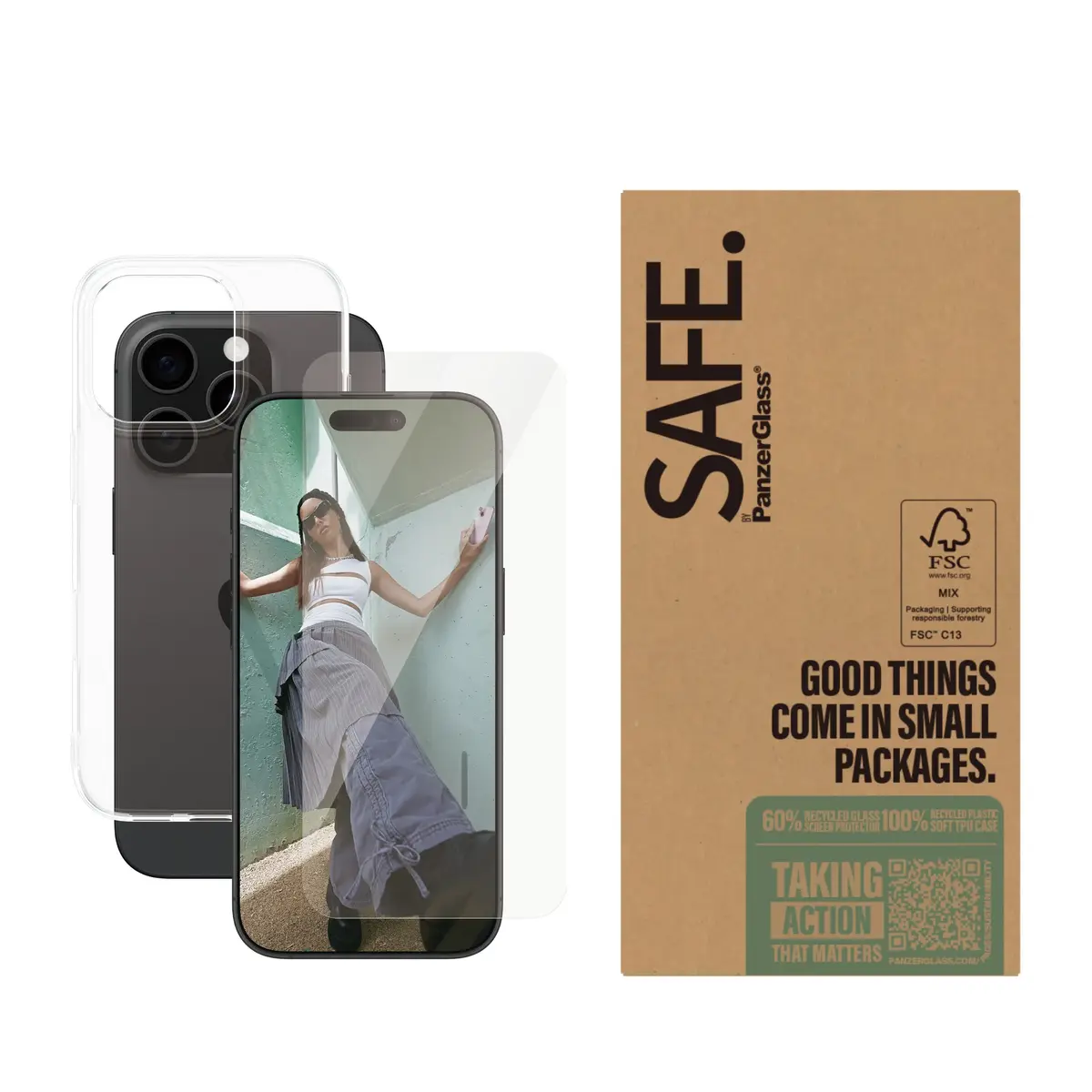 PanzerGlass SAFE. by 2-in-1 Protection Bundle — iPhone 16 Pro Photo 2