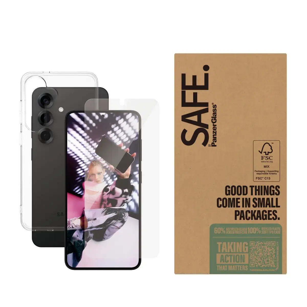 PanzerGlass 2‑в‑1 защитные стекла для Samsung Galaxy S25 Photo 2