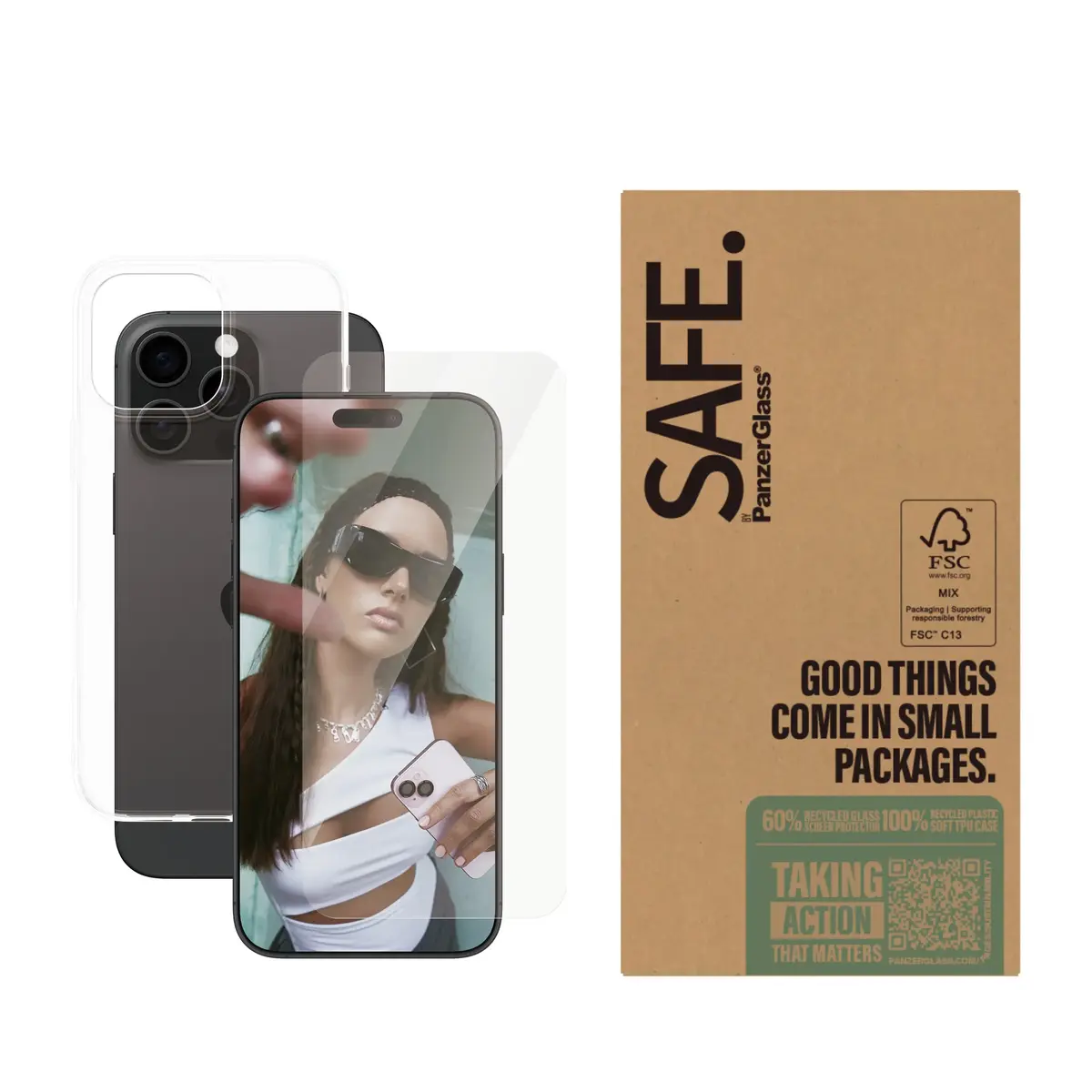 PanzerGlass SAFE. by 2‑в‑1 защита экрана iPhone 16 Pro Max Photo 2