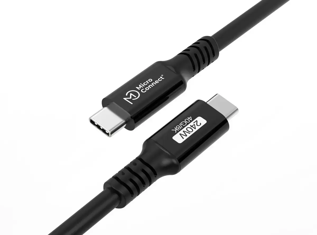 MicroConnect USB-C to USB-C USB4 Gen 3x2 0.15 m Photo 2