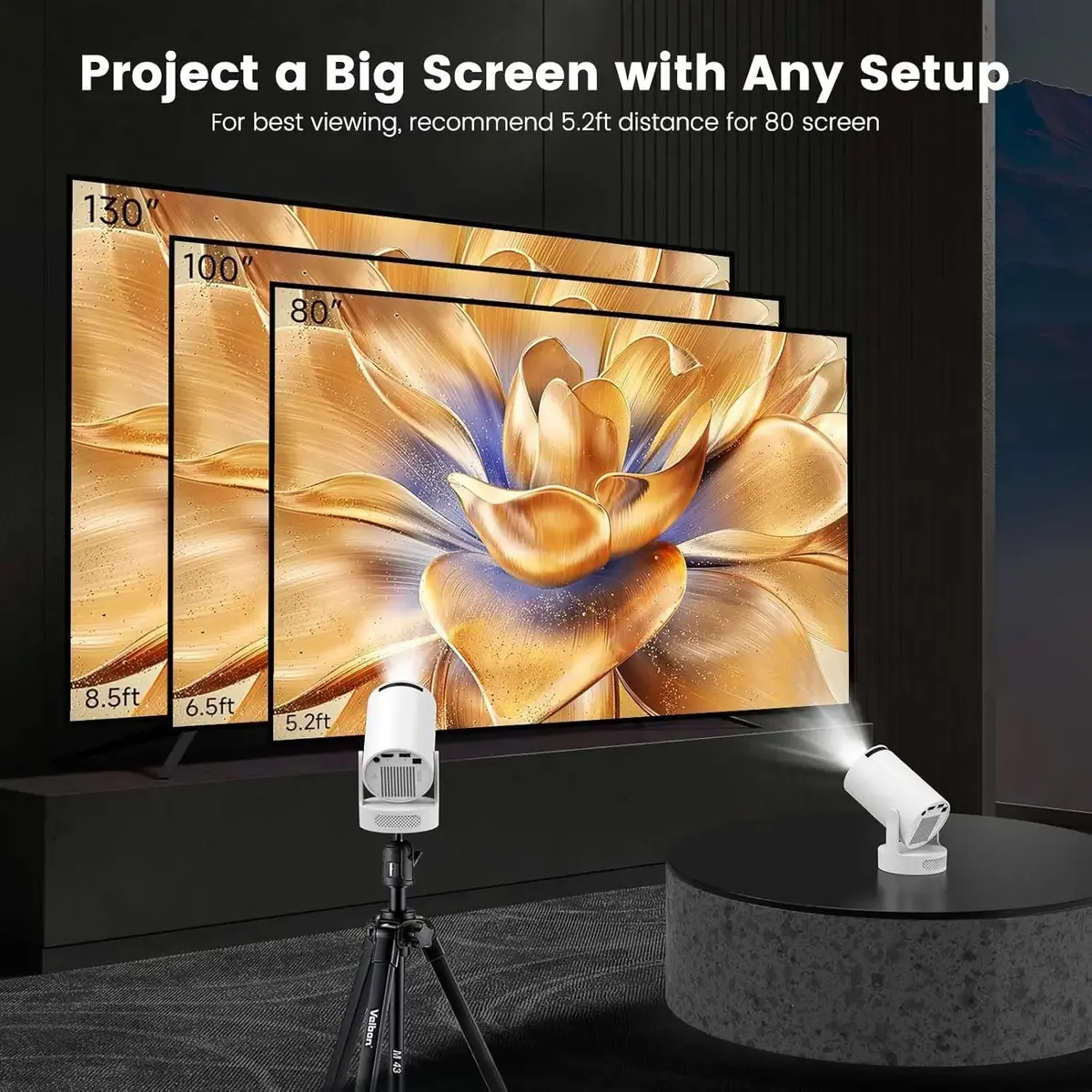 Riff HY300 Ultra портативный 1080p проектор Photo 3