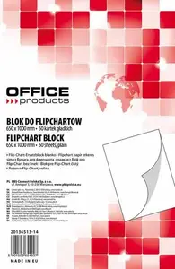 Flipchart pads Office Products 65 x 100 cm, 50 sheets, glued top