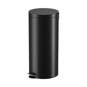 Pedal bin Hailo Selekta L 30 L matte black — 30-litre hands-free waste bin with inner bucket