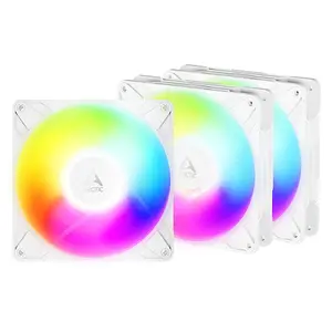 140 mm PWM A-RGB Case Fan Pack Arctic Freezer P14 Pro Reverse A-RGB (White) — 3 Pack, 166.5 m³/h, 5.1 mmH₂O, FDB