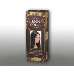 Matu krāsa-balts Venita Henna Color 19 Melnais šokolāde 75 ml