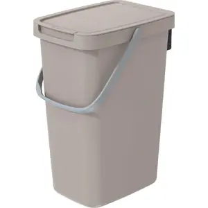 Trash bin Prosperplast model CEN-83857, brown, plastic household waste container