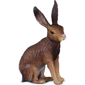 Collecta figure Zając szarak 004-88012 — realistic brown hare collectible figurine