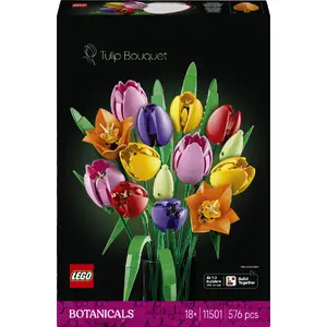 LEGO buildable floral bouquet set BOTANICALS 11501 — 576 pieces, height 360 mm, age 18+