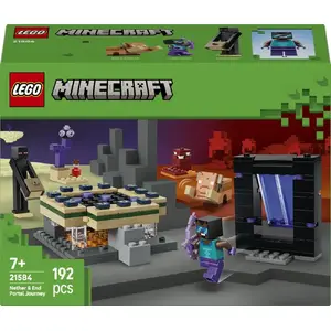 LEGO Minecraft building set Adventure Through the Nether 21584 — 192 pcs, 1 minifigure, age 7+
