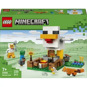 Конструктор LEGO Minecraft 21585 — Курятник, 233 детали, 1 минифигурка, 7+, 110×140×120 мм