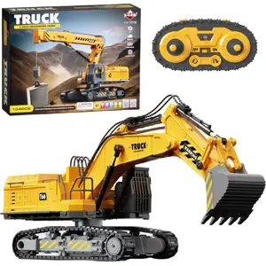 RC crawler excavator model kit LEANToys 133-piece DIY remote-controlled tracked excavator