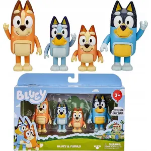 Game figurine set Bingo 4-pack — Bingo Bandit, Bluey & family, model 13009, 4 small figures