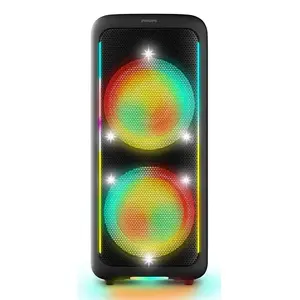 Pārnēsājams ballīšu skaļrunis Philips TAX5000E/10 2‑joslu, 100 W RMS, Bluetooth, 20–20000 Hz, 4 Ω, melns