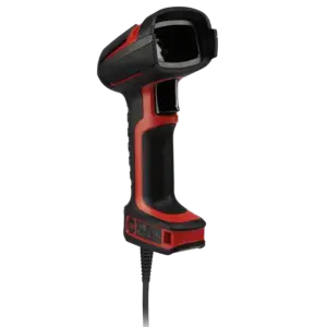 Проводной прочный сканер Honeywell 2100IXLR-3E — 1D/2D с экстремальным дальним радиусом, вибрация, красный корпус