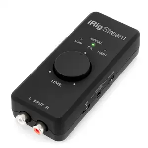 Audio interface ik multimedia iRig Stream — compact USB/Lightning stereo streamer for mobile and desktop