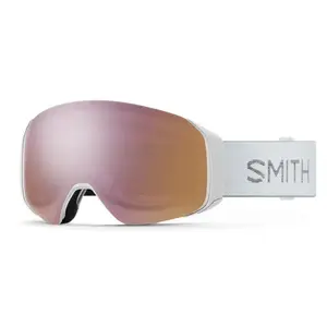 Slēpošanas brilles Smith 4D Mag S — balta ietvara, Rose stikls