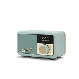 Portable radio Roberts Radio Revival Petite 2 — DAB/DAB+/FM, 3.5 mm, battery-powered, green, 124×85×73 mm