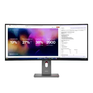 Монитор Lenovo ThinkVision P40WD-40 39,7" WUHD 5120×2160 IPS LED изогнутый 6 мс USB 3.2 Gen2x2 чёрный