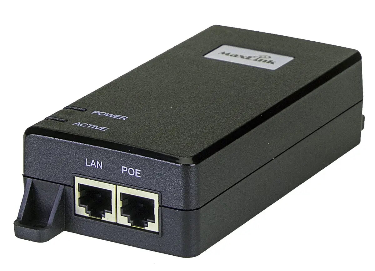 PoE injektors MaxLink MAXPI60-10G 802.3af/at