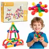 Magnetic Building Set Springos KG0050 — 128 pcs Photo 2