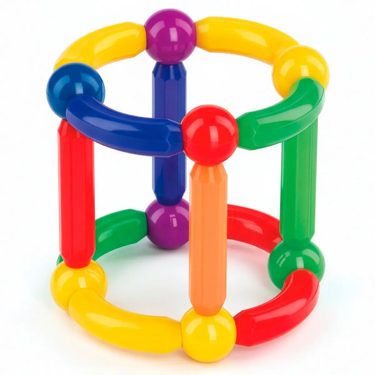 Magnetic Building Set Springos KG0050 — 128 pcs Photo 9