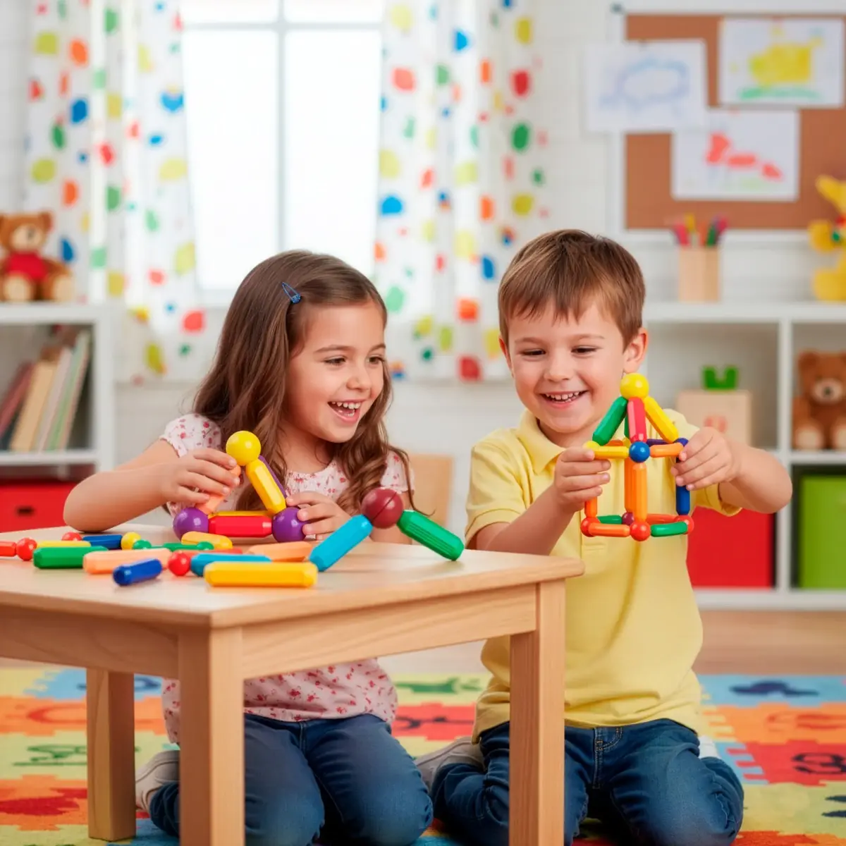 Magnetic Building Set Springos KG0051 Photo 6