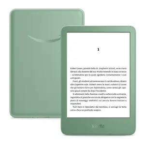 E‑book reader Amazon New Kindle (16 GB) — 6" display, Wi‑Fi, USB‑C, green