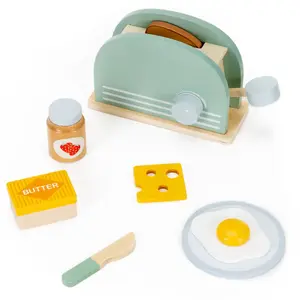 Wooden Children's Toy Toaster / Sandwich Maker Springos KG0054, pretend-play kitchen accessory