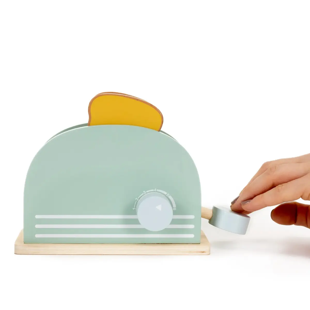 Children's Wooden Toy Toaster Springos KG0054 Photo 4