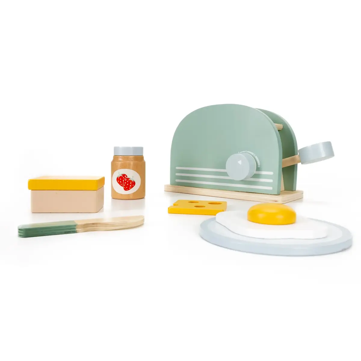 Children's Wooden Toy Toaster Springos KG0054 Photo 9