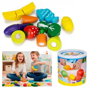 Деревянный набор для резки фруктов и овощей Springos KG0058 – игровой кухонный набор