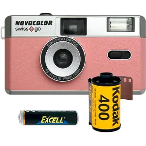 Роликовая насадка Novocolor Swiss+Go 35 мм, розовая, для гладких и полугрубых поверхностей
