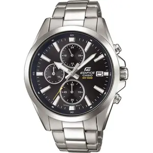 Rokaspulkstenis CASIO EFV-560D-1AVUEF tērauda korpuss un aproce, analogs hronogrāfs