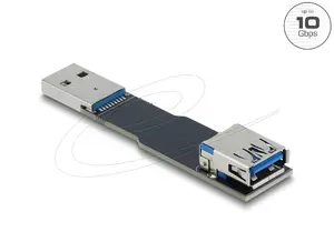 Переходник-удлинитель DELOCK 67420 — USB Type-A на Type-A, чёрный