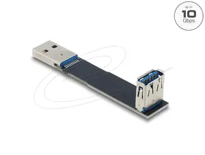 Gender changer cable DELOCK 67423 — Type-A to Type-A, black