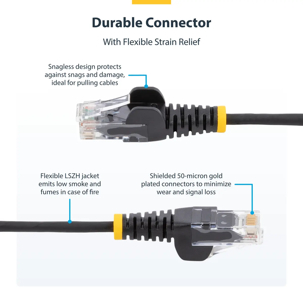 StarTech N6PAT7MYLS 7м интернет-кабель CAT6 Photo 5