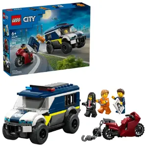 LEGO City Police 60479 Prisoner Transport Van playset — 198 pieces, 3 minifigures, age 6+