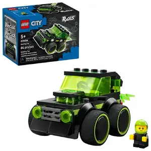 Buildable toy car LEGO City 60484 Turtle Shell Car, 64 pieces, 1 minifigure, 50×40×120 mm