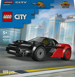 Building set LEGO City electric supercar 60486 — 109 pieces, 1 minifigure, age 5+