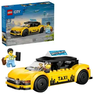 Building set LEGO City Great Vehicles Yellow Taxi 60487 — 122 pieces, 2 minifigures, age 5+