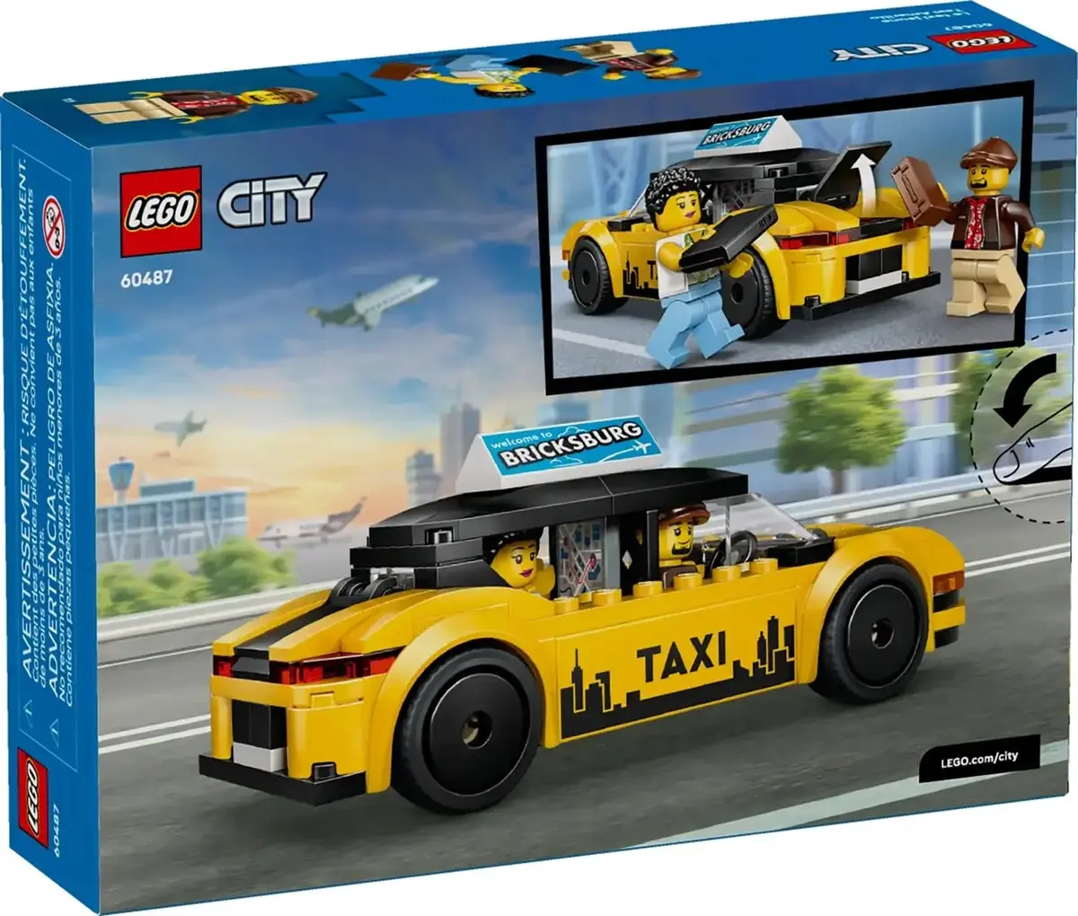 LEGO City Great Vehicles Yellow Taxi 60487 set Photo 2