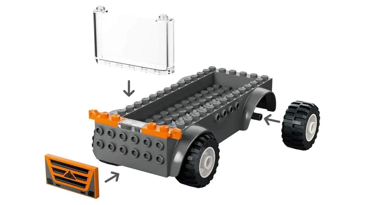 LEGO City 60491 motorcycle transport truck playset Photo 8