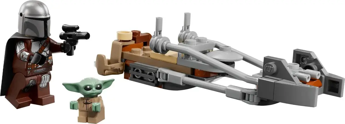 LEGO Star Wars 75436 Mandalorian & Grogu Speeder Bike Photo 3